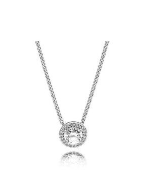 Pandora Sterling Silver Classic Elegance Necklace with Clear Zirconia - 396240CZ